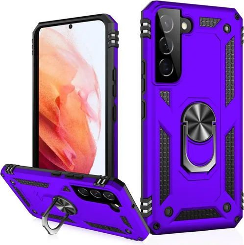 Vista 65 de IKAZZ Funda para Galaxy S21, Grado Militar Resistente a Golpes de Servicio Pesado Cubierta Protectora para Teléfono Pasa Prueba de Caída de 16 pies