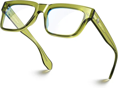 Vista 7 de VISOONE Fashion Square Frame Blue Light Blocking Glasses RANDI