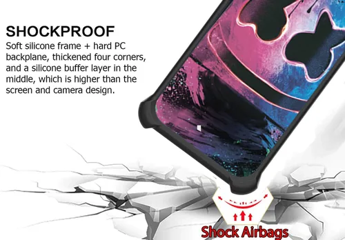 Vista 2 de Aroepurt Funda compatible con Nothing Phone 2a Phone Case Cover [PC duro + silicona suave] [soporte de anillo] [efecto luminoso] YGH-BQ