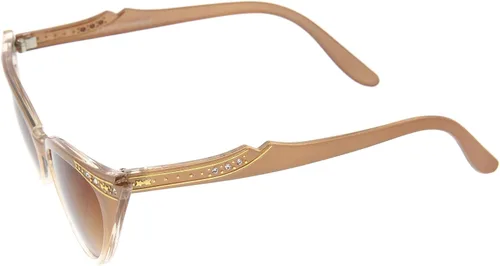 Vista 3 de zeroUV Gafas de sol de ojo de gato con diamantes de imitación retro para mujer, 2.008 in