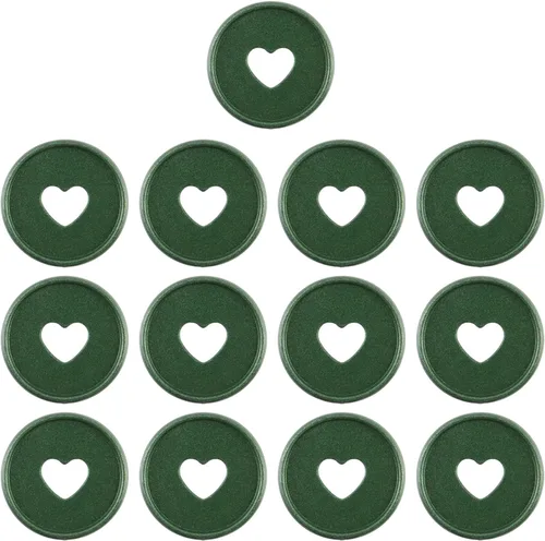 Vista 14 de HEVSTIL 11 piezas de discos expandibles de plástico en forma de corazón, discos de plástico para encuadernación de hojas sueltas, suministros