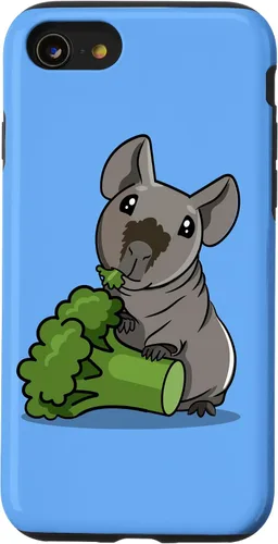 Vista 18 de Funny Kawaii Kids Broccoli Black Hairless Guinea Pig Lover Case for iPhone 17