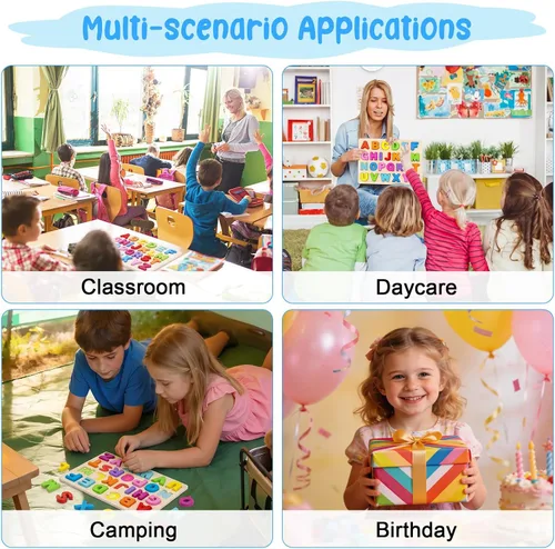 Vista 6 de Attmu - Rompecabezas de madera para niños pequeños Multicolor