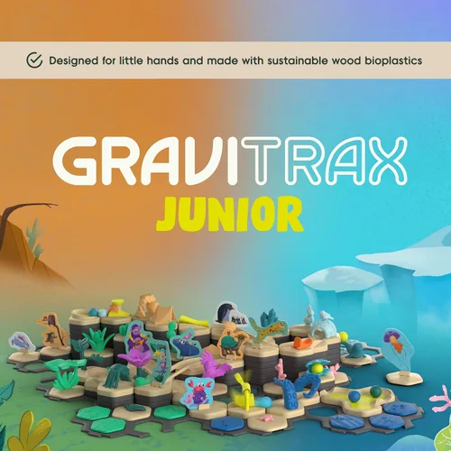 Vista 3 de Ravensburger GraviTrax Junior Starter Set XXL - My Planet - Experiencia divertida y educativa de construcción de carrera de mármol preescolar