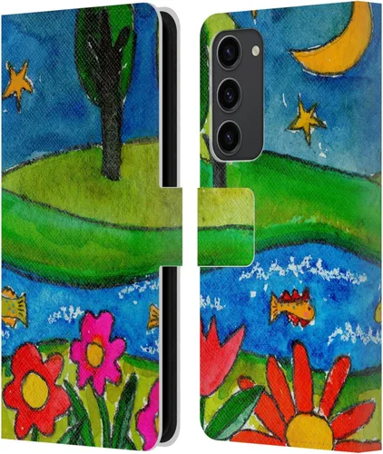 Vista 16 de Head Case Designs Officially Licensed Wyanne Half Light Nature 2 Leather Wallet Case Compatible with Samsung Galaxy S23+ 5G