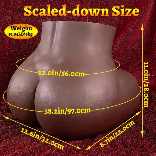 Vista 8 de Hipgaga Muñeca Sexual Negra Masturbador Masculino Muñeca Realista de Bolsillo Juguetes para Adultos, 20 Lb Muñecas Sexuales de Tamaño Completo