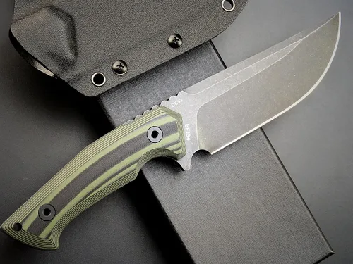 Vista 3 de Eafengrow EF134 Cuchillo de hoja fija, hoja de acero DC53,Cuchillos fijos EDC con mango G10 para trabajar y acampar