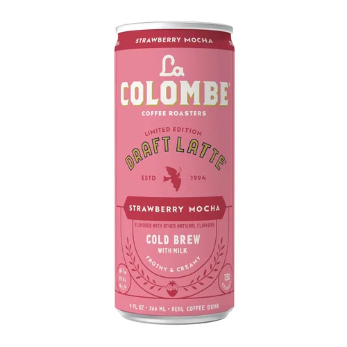 Vista 8 de La Colombe Café, café con leche de fresa y moca, latas de 9 onzas líquidas, paquete de 4