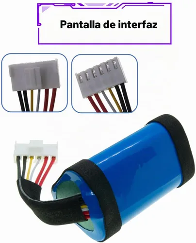 Vista 4 de Batería de repuesto de batería de carga de 10000 mAh 5 para altavoz inalámbrico Bluetooth Charge 5, se adapta a parte no GSP-1S3P-CH4A GSP-1S3P-CH40