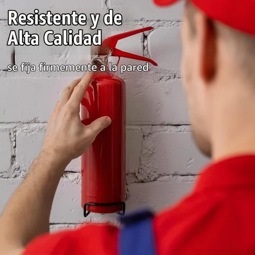 Vista 5 de Queekay Paquete de 20 soportes de montaje en pared para extintores