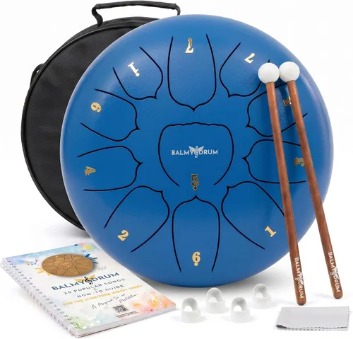 Vista 11 de El Tambor Bálsamo - Tambor de Lengua de Acero de 6 Pulgadas de 8 Notas, Instrumento de Tambor de Acero, Tambores para Niños y Adultos, Set de Tambor