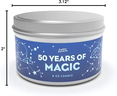 Vista 4 de Park Scents 50 Years of Magic Candle – Hermoso olor utilizado en la mayoría de los hoteles que celebran el 50 aniversario de Disney – Súper preciso