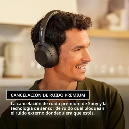 Vista 2 de Sony ULT WEAR Over-Ear Noise Canceling Wireless Headphones, Off White Blanco hueso