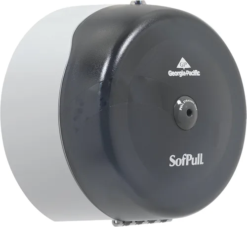 Vista 6 de GP PRO (Georgia-Pacific) - Dispensador de papel higiénico lado a lado de Sofpull Centerpull (Georgia-Pacific), humo translúcido, 56509, 20.125