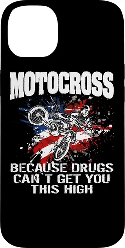 Vista 15 de Motocross Dirtbike MX Motorcycle Us Flag Case para iPhone 17