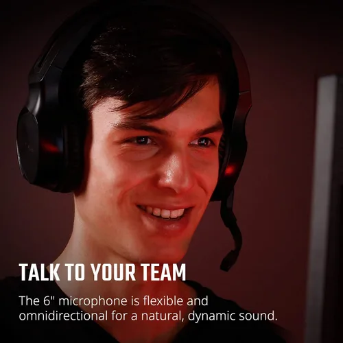 Vista 5 de Acer Nitro - Auriculares para juegos con micrófono omnidireccional flexible diadema ajustable