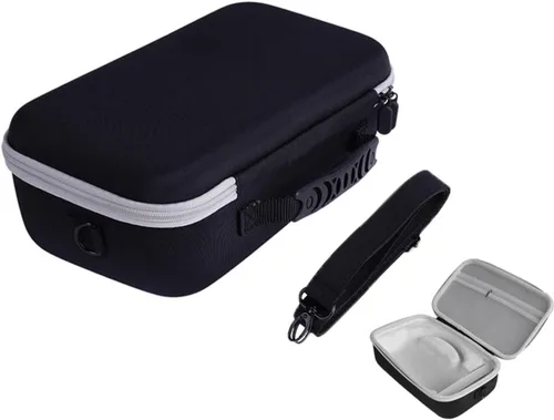 Vista 8 de Funda de transporte para JBL Charge 6 con altavoz Bluetooth, bolsa de almacenamiento portátil con correa para el hombro (todo negro)