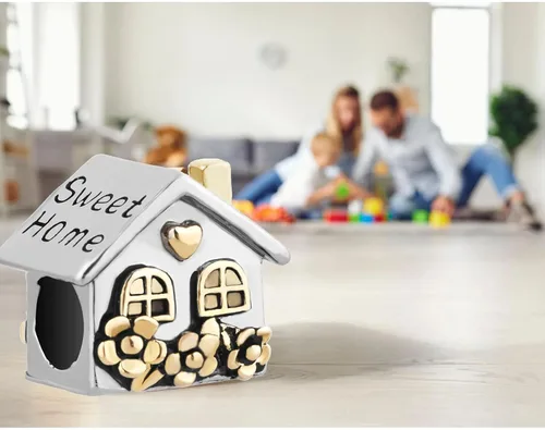 Vista 5 de Sweet Home Family House - Abalorio compatible con pulseras Pandora