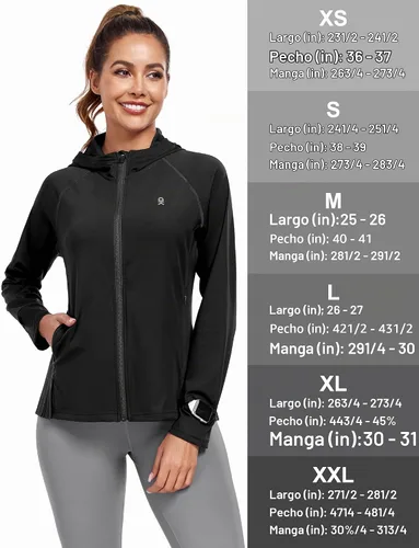 Vista 6 de Little Donkey Andy Chaqueta de golf UPF 50+ con dobladillo plisado para Negro