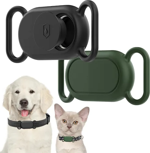 Vista 9 de Funda para collar de perro (2 unidades) para Galaxy Smarttag2, funda de silicona impermeable para gato, accesorio de cubierta protectora resistente