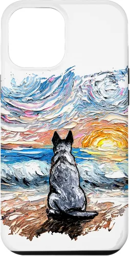 Vista 26 de Blue Heeler Starry Night Artwork Cattle Dog Lover Gift Case for iPhone 17