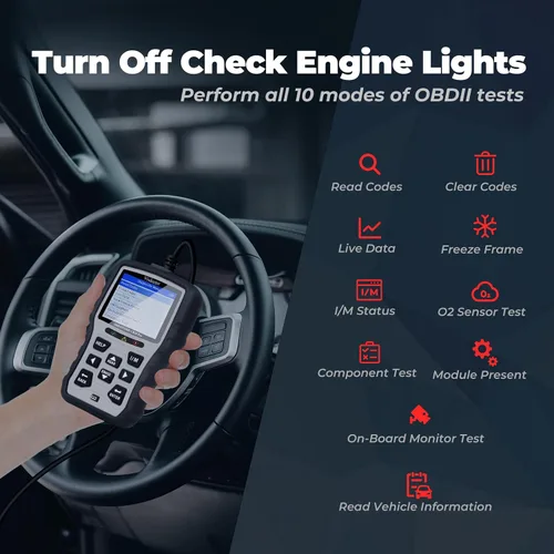 Vista 3 de CR20 Pro Escáner OBD2 Universal Mejorado Lector de Códigos de Coche Lector de Fallas del Motor para Apagar la Luz CEL, Leer y Borrar DTCs