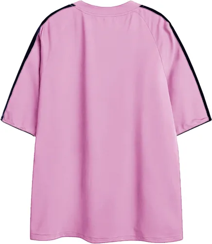 Vista 2 de Aelfric Eden Camiseta de gran tamaño para hombre, camisa de los años 90, unisex, ropa de calle, contraste, color gráfico, camisetas casuales