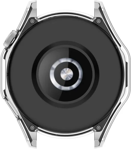 Vista 9 de FitTurn Funda rígida de policarbonato con protector de pantalla de vidrio templado a escala integrada compatible con Huawei Watch GT4