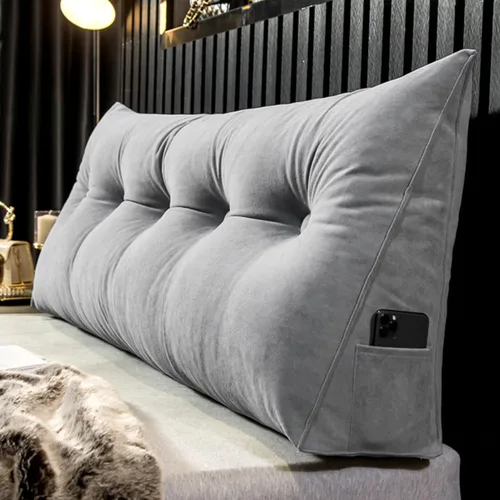 Vista 16 de Almohada grande de lectura para reposo en cama, almohada triangular de cuña para cabecero, almohada de lectura para reposo en cama, cojín de apoyo