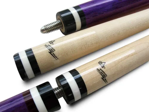 Vista 5 de 49% de descuento en oferta - Champion ST Irish Wrap Purple Maple Pool Cue, eje de arce de 58 pulgadas, junta de taco de 5/16 pulgadas x 18