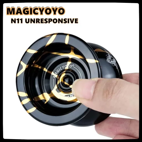 Vista 2 de MAGICYOYO Yoyos N11 Professional Unresponsive, paquete de 2 unidades – K2 Crystal Responsive Yoyo para niños, Yoyo de aleación de metal Pro Yoyo