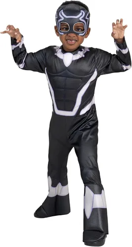 Vista 6 de MARVEL Official Toddler Deluxe Halloween Costume - Premium Quality Padded Jumpsuit and Fabric Headpiece (3T-4T)