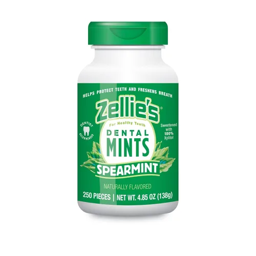 Vista 9 de Zellie's Mentas 100% xilitol de cereza para el aliento Sin aspartamo, sin gluten, mentas veganas y kosher (250 unidades - Paquete de 1)