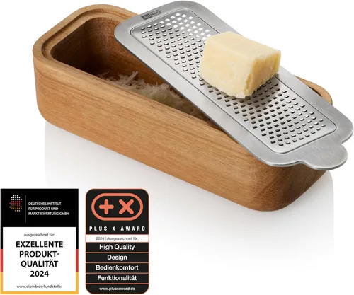 Vista 2 de AdHoc Cut n Serve - Rallador de alimentos con recipiente colector y AdHoc PreciseGate - Herramienta de cocina versátil con hoja extraíble apta
