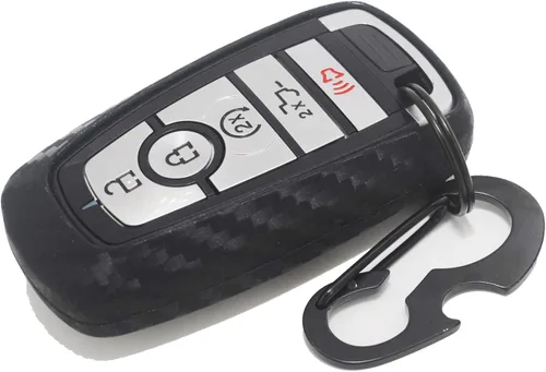 Vista 6 de Funda de llavero remoto inteligente ABS de 3, 4, 5 botones, para Ford Mustang Explorer Edge Fusion Bronco Mondeo F150 F250 F350 F450 F450 F550 Whit