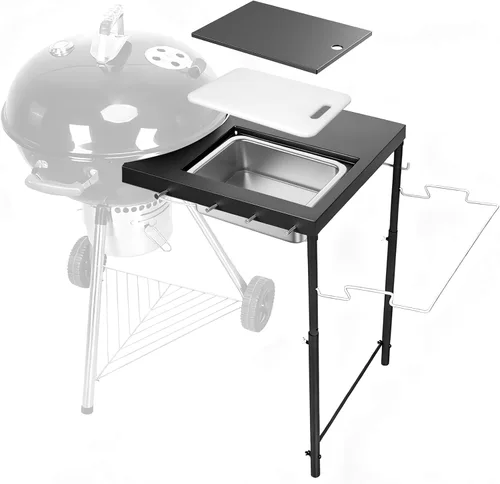 Vista 26 de Utheer Estante frontal plegable para ahumador Pit Boss PBV4NX, mesa
