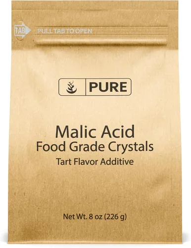 Vista 5 de PURE ORIGINAL INGREDIENTS Cristales de grado alimenticio de ácido málico (1.5 libras), sabor agrio
