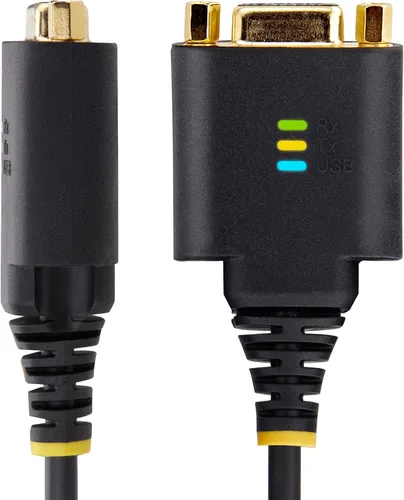 Vista 3 de StarTech Cable adaptador serie USB a módem nulo de 1 pie (1P1FFCN-USB-SERIAL)