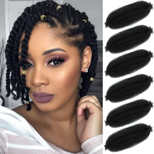 Vista 33 de Trenzas Afro Twist de 12 pulgadas - Cabello trenzado al crochet estilo Afro (12 pulgadas (Paquete de 3), 30#)