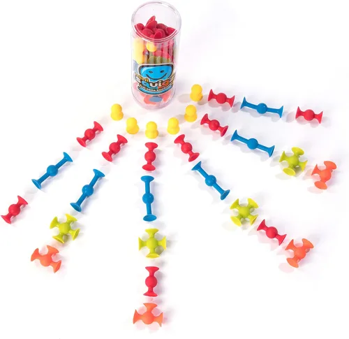Vista 7 de Fat Brain Toys Mini Squigz - Mini Squigz - Juego de 30 piezas para construcción y construcción para edades de 5 a 9 años