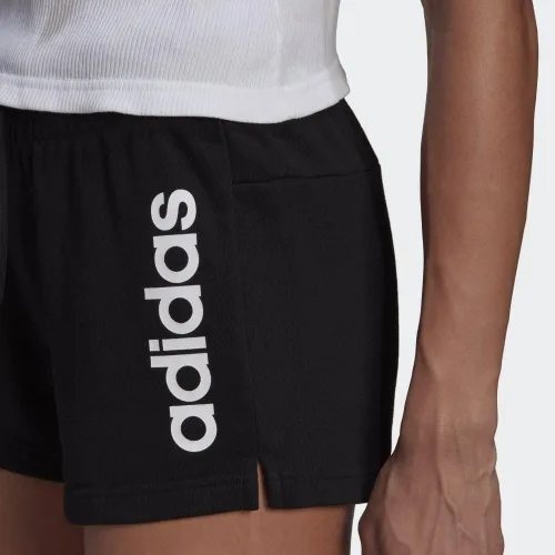 Vista 5 de adidas Pantalones cortos ajustados de 3 rayas Essentials para mujer