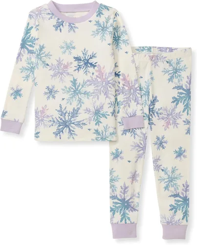 Vista 26 de Burt's Bees Baby Pijama de algodón orgánico para niñas, conjunto de pijama 100% algodón para niños pequeños y niños, tela suave y elástica Trébol