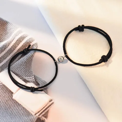 Vista 3 de Tarsus Juego de pulsera magnética para pareja votos de amor eterno joyería regalos para pareja o mejores amigos
