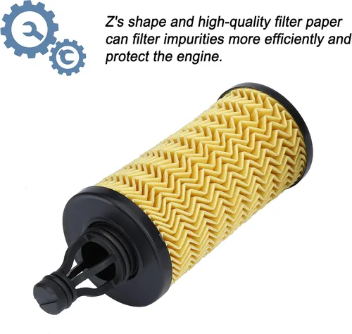 Vista 3 de ONER Conjunto de tapa de carcasa para filtro de aceite y filtro de aceite, apto para Maserati Ghibli V6 3.0L 2014-2019, Maserati Quattroporte V6