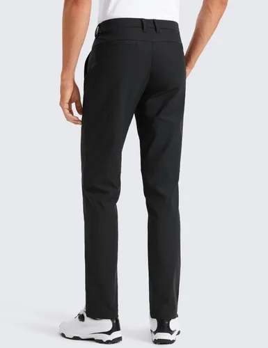 Vista 2 de CRZ YOGA - Pantalones de golf para hombre, de 28, 30, 32, 34 y 36 pulgadas, secado rápido, ligeros, casuales y para el trabajo, para usar todo