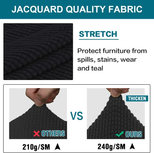 Vista 6 de Funda elástica para taburete de bar, taburete de mostrador, funda para silla de pub para comedor, cafetería, funda protectora para taburetes de bar