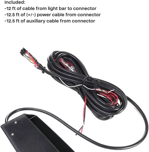 Vista 6 de Raptor Elite Striker-TIR - Barra de luz LED para visera interior (ámbar)