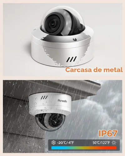 Vista 5 de Sistema de cámara de seguridad de 16 canales 4K con disco duro de 4 TB, PD54Y1216-8M