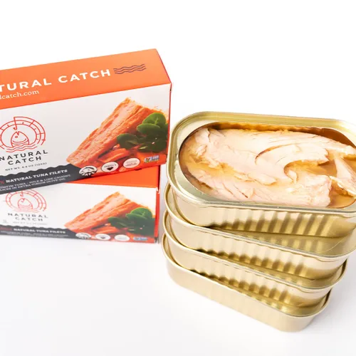 Vista 8 de Natural Catch Filetes de albacore de atún blanco, cortados a mano, alta calidad, atrapados en poste y línea, 120 calorías sin gluten, paleo, keto