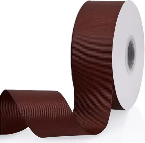 Vista 104 de Cinta de grogrén de doble cara de color liso azul bebé de 1-1/2 pulgadas x 50 yardas para envolver regalos, bodas, fiestas, manualidades, lazos